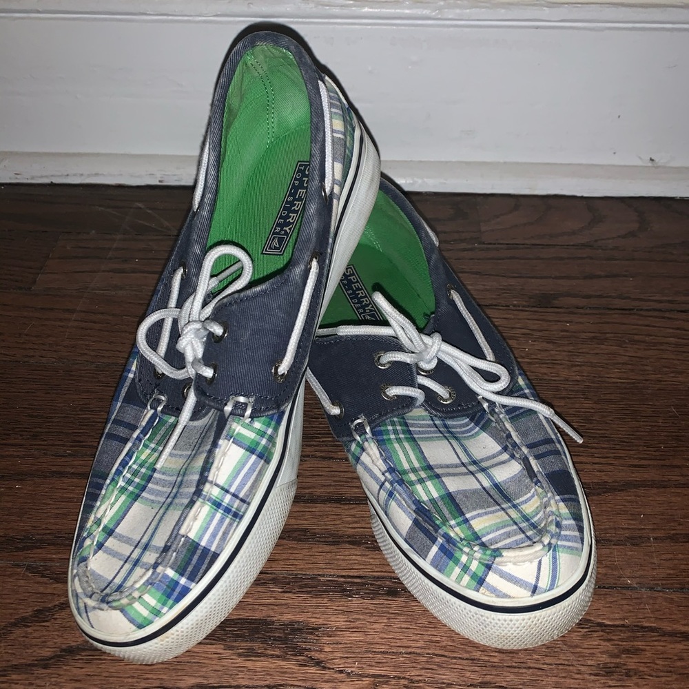 Plaid Sperrys Boat Shoes